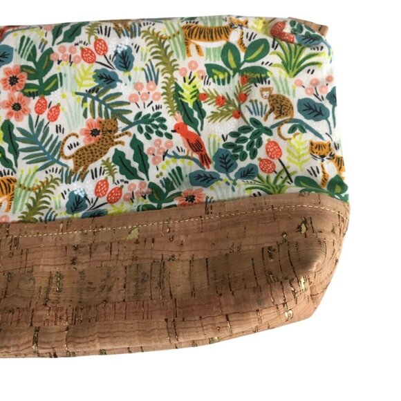 Wristlet  Retro Jungle Animal Print Handmade Pouch Travel Coins Cosmetic bag - Picture 7 of 10